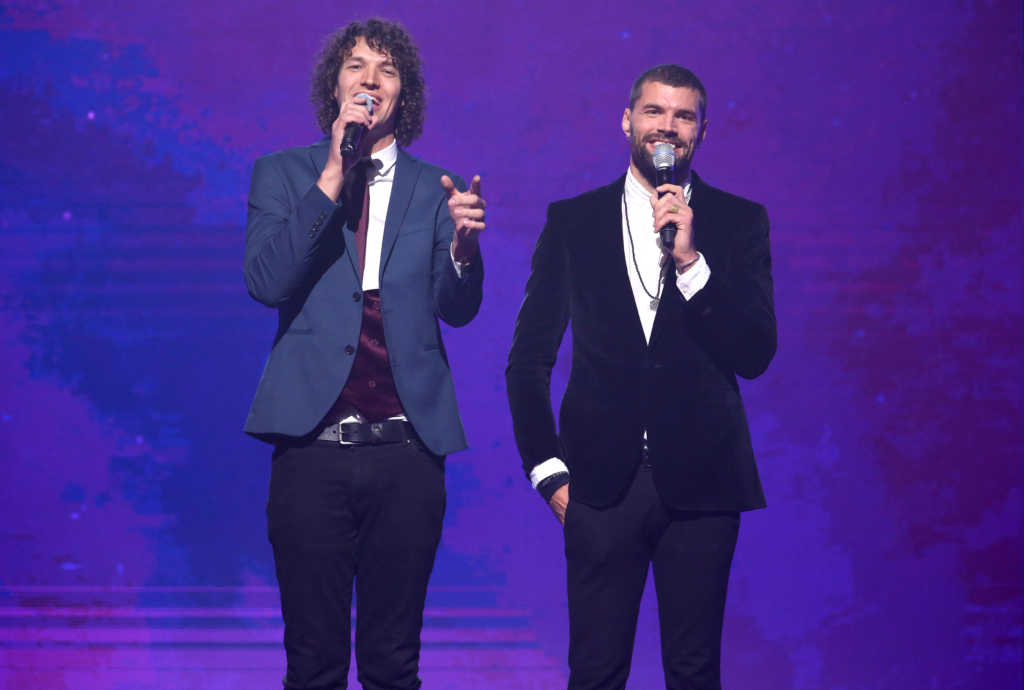 Luke Smallbone (L) and Joel Smallbone (R) (Photo by Terry Wyatt/Getty Images for Dove Awards)