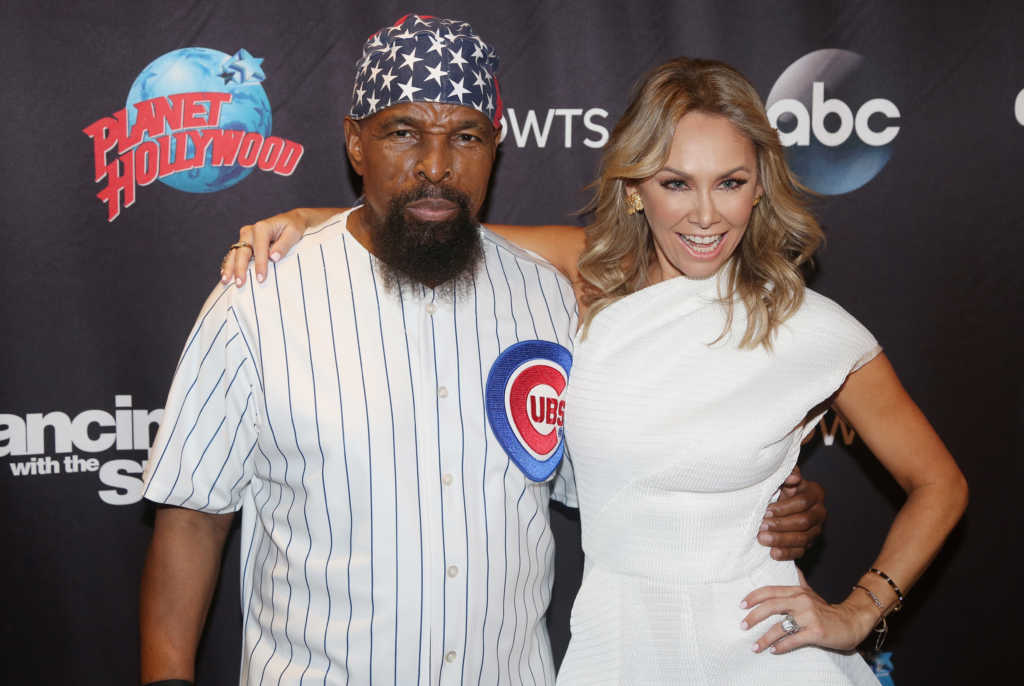 Mr T and Kym Herjavec pose at the "DWTS" Season 24 cast Announcement & Press Junket (Photo by Bruce Glikas/FilmMagic)