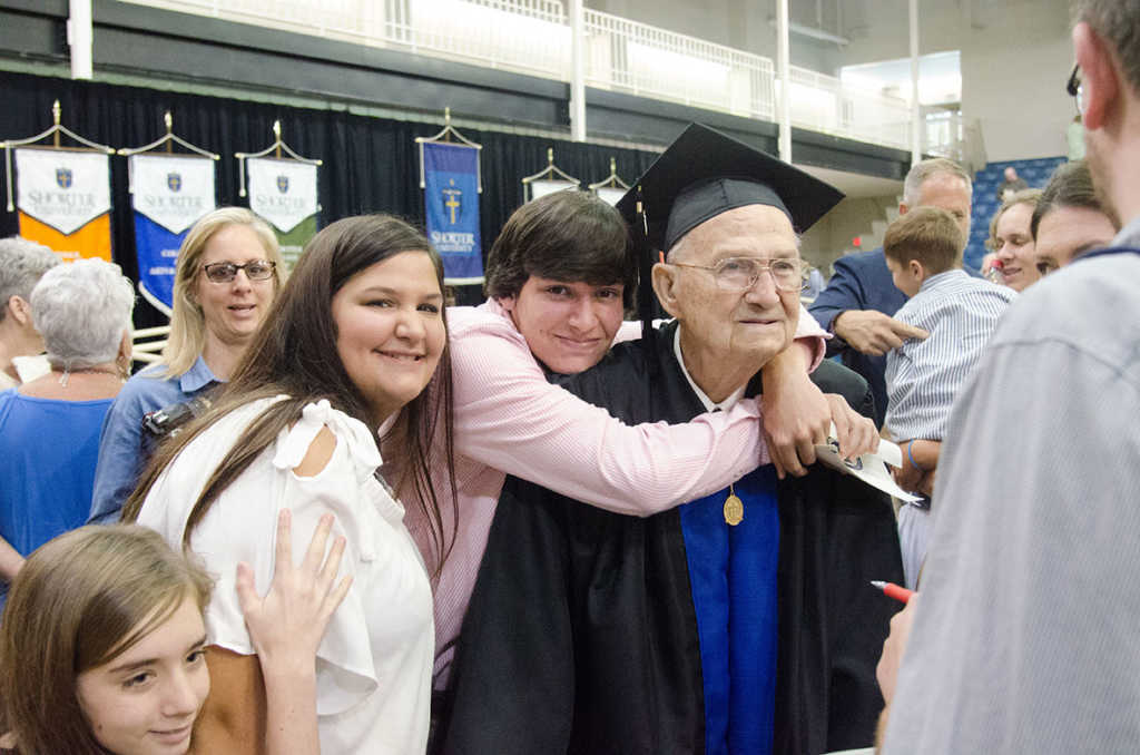 Horace Sheffield graduates at age 88 (Shorter University)