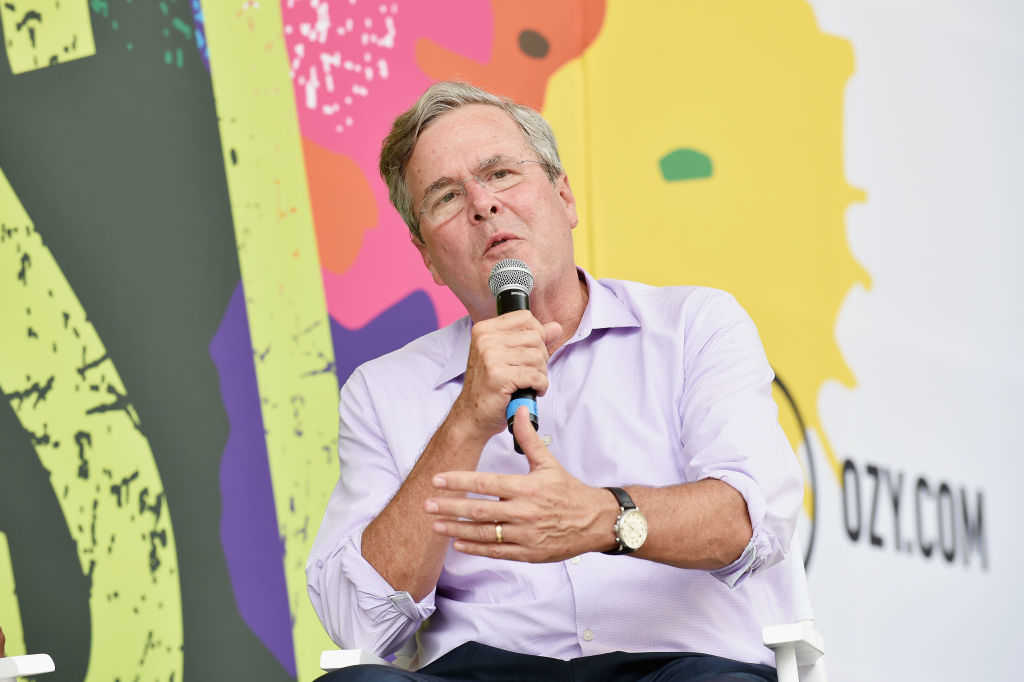 Jeb Bush speaks onstage during OZY FEST 2017 Presented By OZY.com at Rumsey Playfield on July 22, 2017 in New York City. (Bryan Bedder/Getty Images for Ozy Fusion Fest 2017)