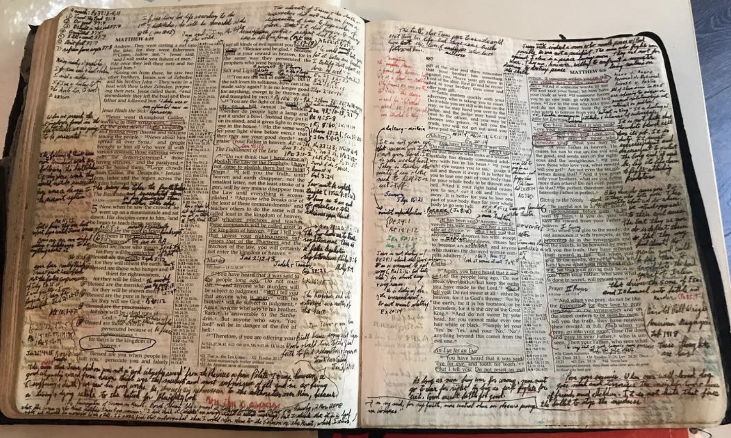 The Photo of This Insanely MarkedUp Bible is the Epitome of Life Goals