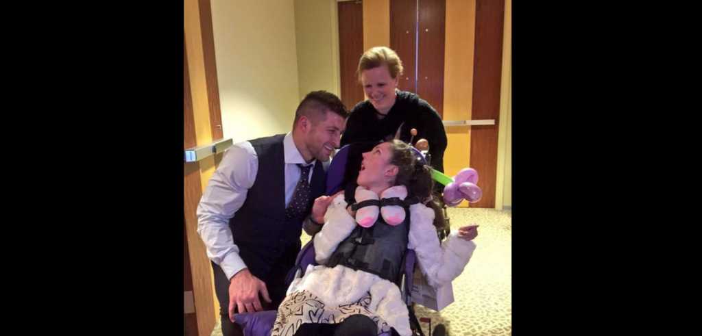 Tim Tebow at 'Night to Shine.' Credit: Facebook