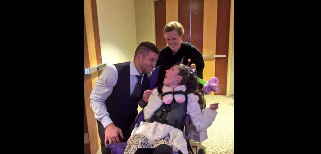 Tim Tebow at 'Night to Shine.' Credit: Facebook