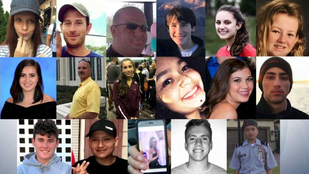 Victims of the Florida shooting.