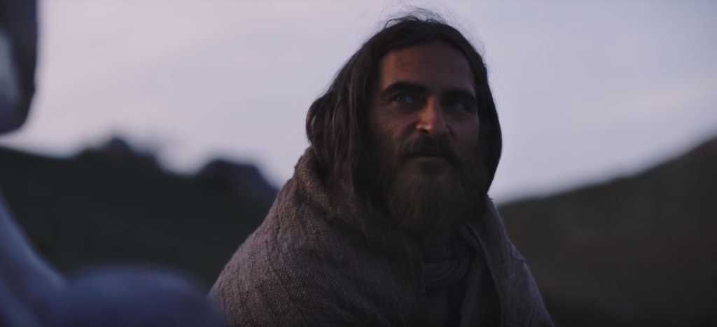 Joaquin Phoenix as Jesus Christ in "Mary Magdalene." (Image source: Zero Media via YouTube)