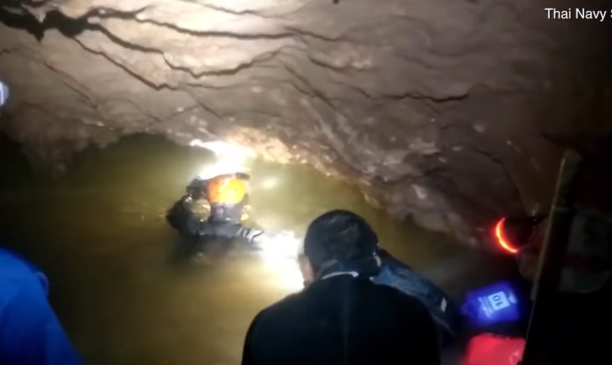 Stunning Footage of Thai Cave Rescue Released as it’s Revealed Water
