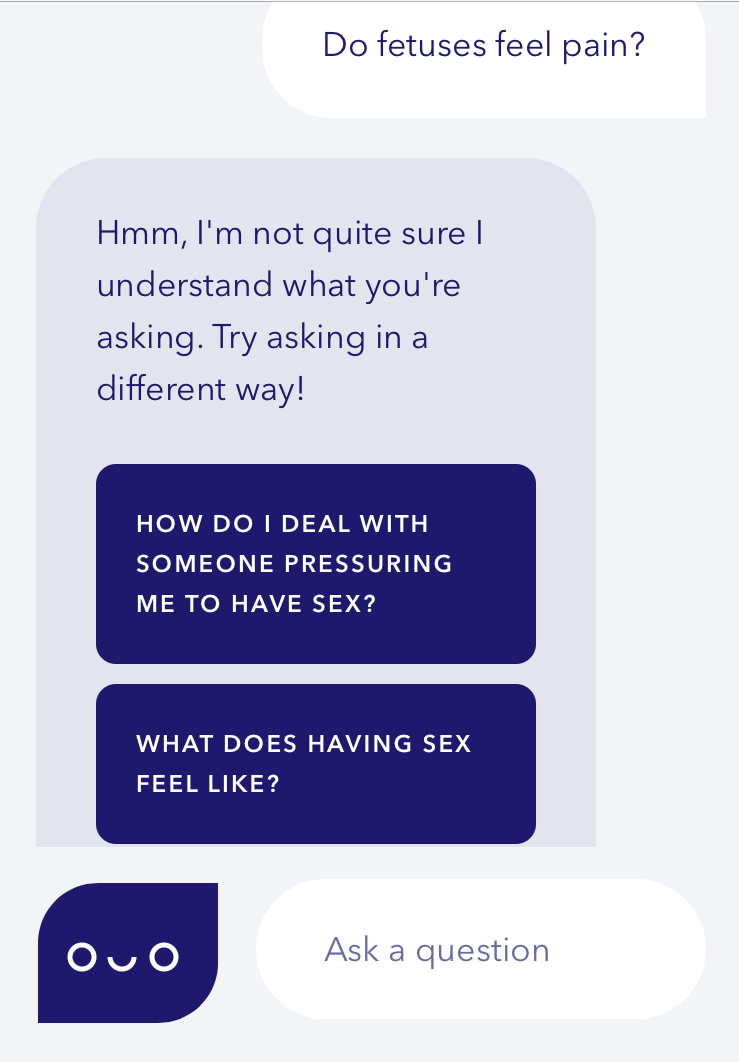 Planned Parenthood’s New Sex Chat Bot Targets Young Teens, Gives