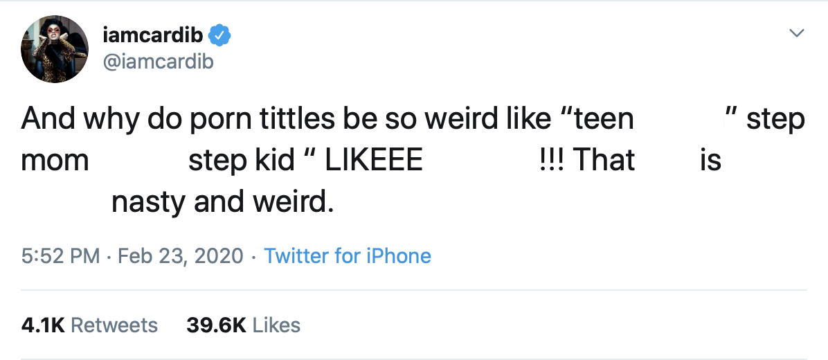 Rapper Cardi B Criticizes &lsquo;Nasty&rsquo; Porn Industry &ndash; Faithwire