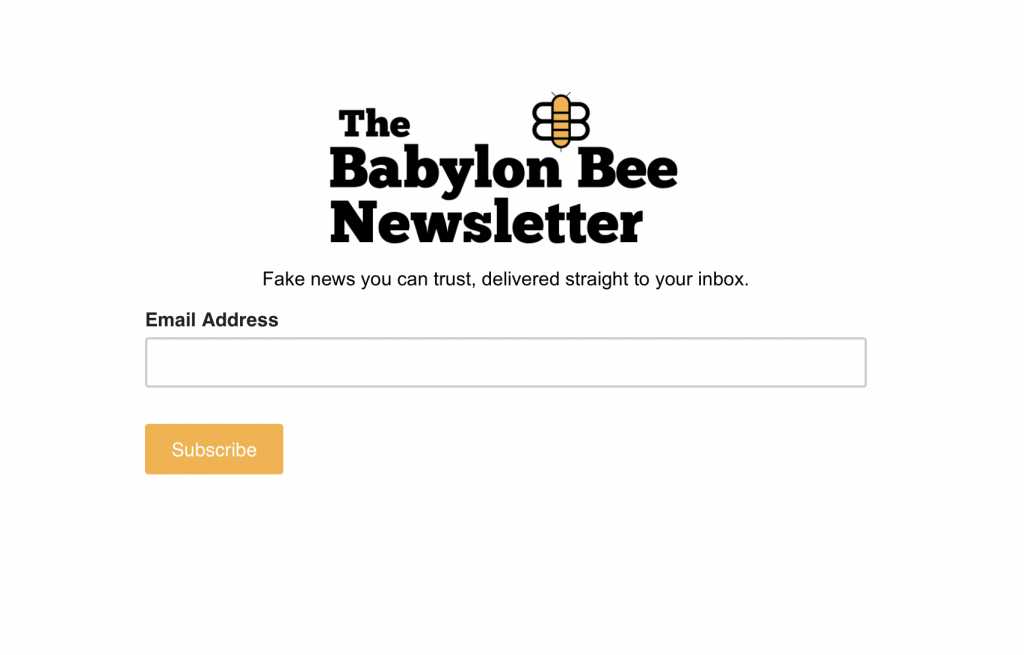 The Babylon Bee screenshot