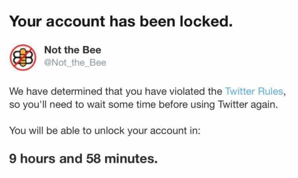 Not the Bee Twitter Locked